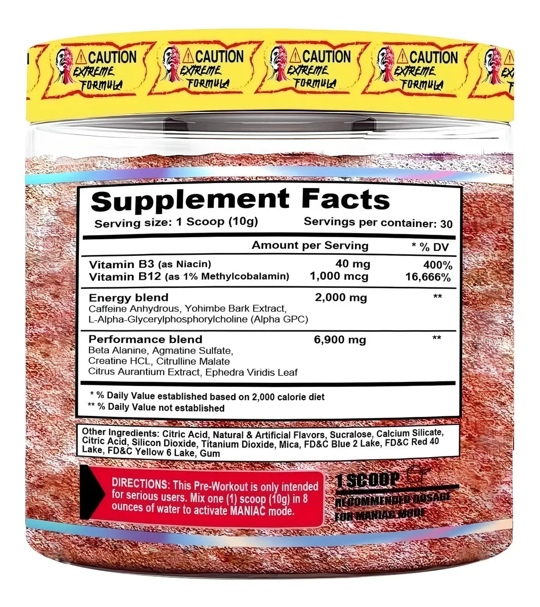 MANIAC PRE-WORKOUT 30SERV