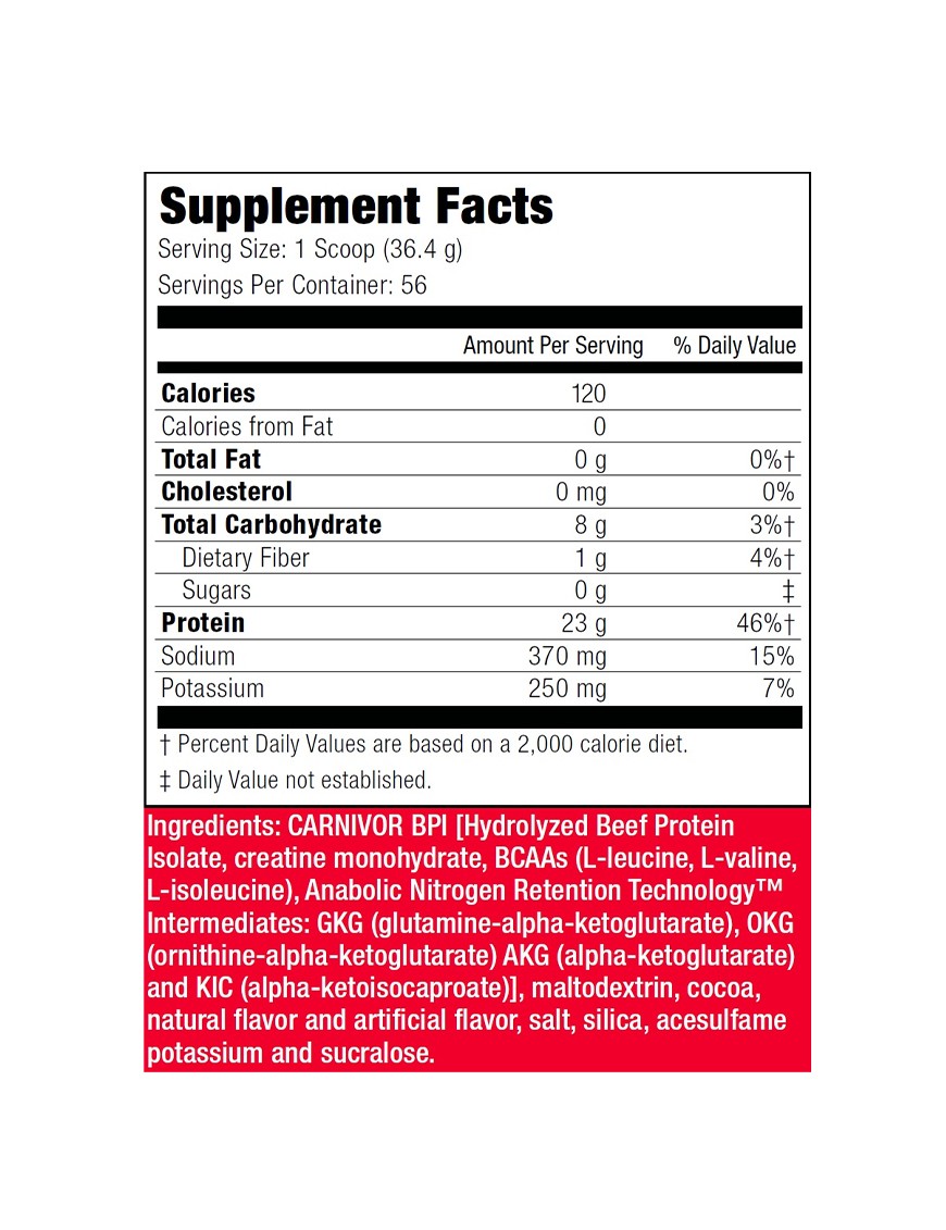 CARNIVOR MUSCLEMEDS 4LB